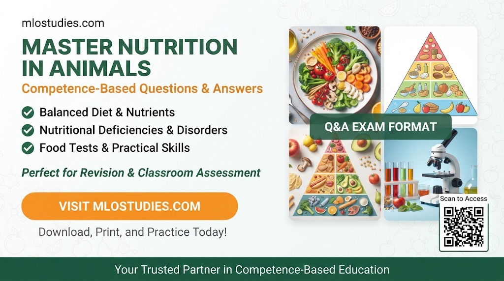 BIOLOGY COMPETENCE BASED QUESTIONS AND ANSWERS NUTRITION IN ANIMALS